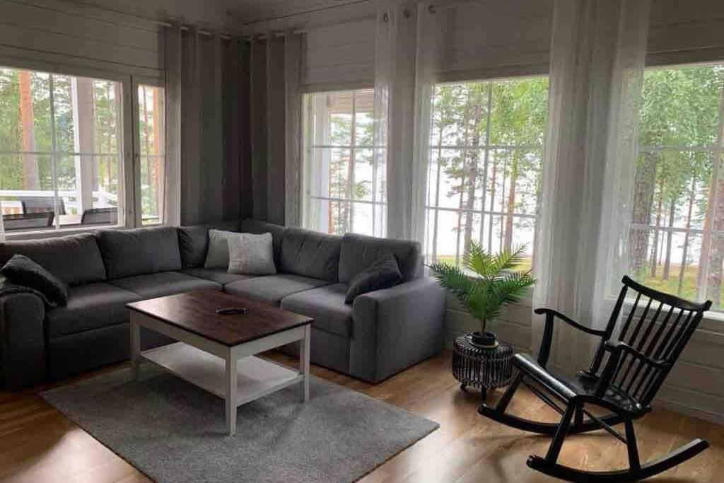 Elegant Villa On The Shore Of Lake Saimaa Lappeenranta Eksteriør bilde